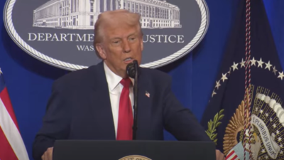 ‘Didn’t want him, other leaders to see potholes’: Trump cites PM Modi’s visit in DOJ speech | India News