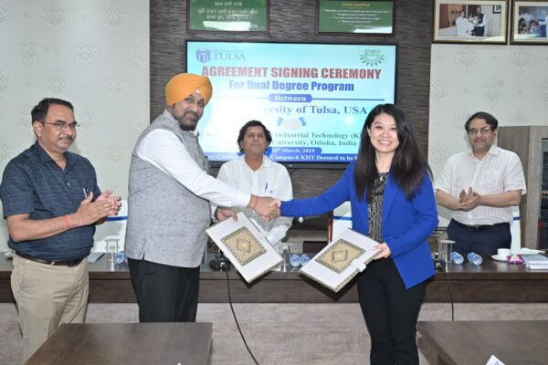 KIIT-DU and University of Tulsa, USA Sign MoU to Launch Dual Degree Program